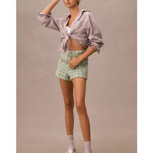 New Anna Sui Tweed Shorts - Medium